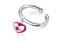 Dangling Heart Ear Cuff Charms EC-429